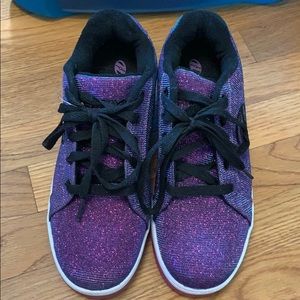 Purple sparkle heelys